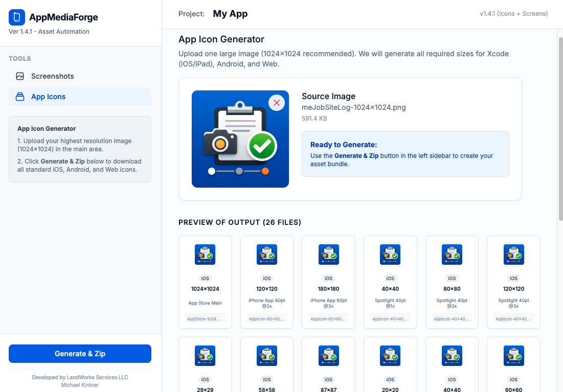 AppMediaForge screenshot 1